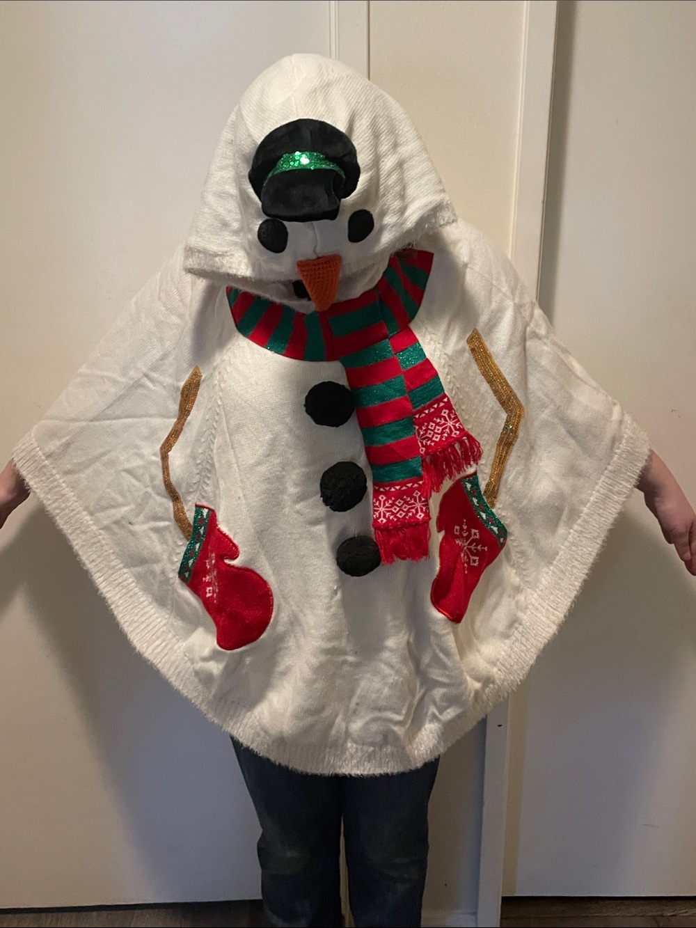 Snowman Poncho